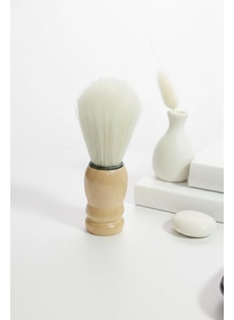 Premium Men's Shaving Brush with Durable Wooden Handle – Perfect Control & Superior Softness – Ideal Choice for Everyday Shaving at Home & Salon – Long Lasting High Quality